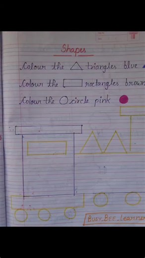 busy bee learners on Instagram: "🚂✨ “All aboard the Shape Train!” Let’s colour triangles blue, rectangles brown, and circles pink – learning shapes has never been so much fun! 🎨💙🤎💗 Follow for more worksheet @busy_bee_learner #ShapeTrain #LearningShapes #CircleTriangleRectangle #BusyBeeLearners #EarlyLearning #PreschoolFun #HandsOnLearning #busybeelearners #brainbooster #BeeSmart #SharpEyesSmartMinds #ShapesActivity #ShapesActivity #ShapeSorting #ShapeRecognition #KidsCoding #KidsFunActivity
