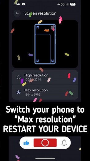 How to change your Android screen resolution