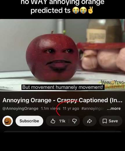 Annoying Orange's Hilarious Prediction of Netanyahu