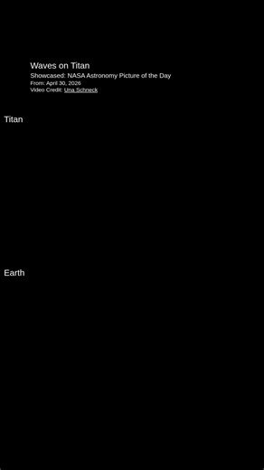 Waves on Titan: Alien Surfing Dreams with Hydrocarbon Seas #NASA #Titan