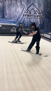 Snowboard and ski sessions🤩 Are you trying to learn or wanting to get the legs warmed up before you hit the slopes? Infinity slopes is the perfect place 🏂⛷️ #infinityslopes #snowboard #ski #learning #training | Infinity Slopes