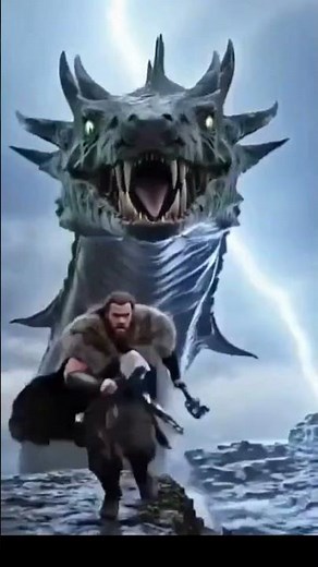 Thor's Final Stand Against Jörmungandr… And He Never Came Back #mythology #ragnarok #thor