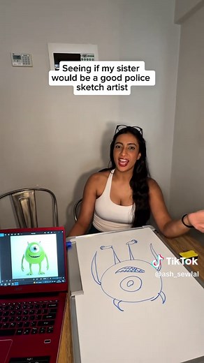 Police sketch pictionary | mike wazowski