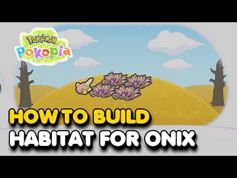 How To Build SMOOTH TALL GRASS Habitat For Onix In Pokemon Pokopia (Smooth Rock Location)