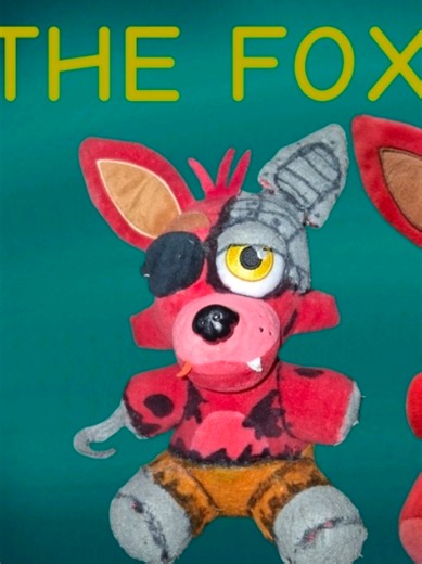 THE FOXY RACE PLUSH VIDEO #fypシ #fnaf #fnafplush #foxy #witheredfoxy | withered foxy