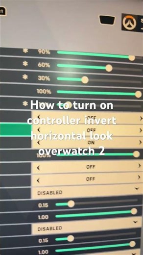 How to turn on controller invert horizontal look overwatch 2