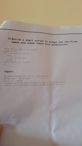 Write a shell script to accept any two file names and check the... | Filo