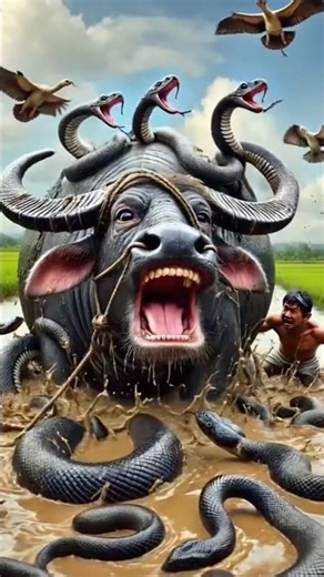#aivideo #shortsfeed #aianimation #cartoon #buffalo