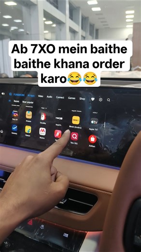 Use blinkit service from XUV 7XO Infotainment 🔥🔥 #xuv7xo #mahindra #hyundai #tata