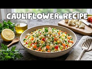 How to Make Rice from Cauliflower?! It's Easy, Healthy, and so Delicious!