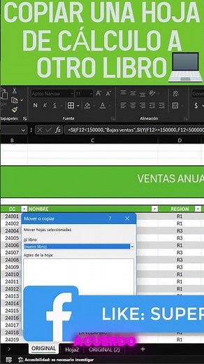 📗Copia una Hoja de Calculo a otro libro ✔ #superexcel #excel #oficina #libro #excelavanzado