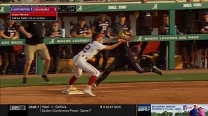 Emma Broadfoot made this look WAY easier than it was! 🤯 #RoadToWCWS x 🎥 ESPNU / Alabama Softball | NCAA Softball