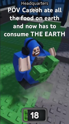 Caseoh starts eating the Earth!