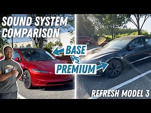 Tesla Model 3 Sound Systems Compared! Standard (Base) vs. Premium Audio