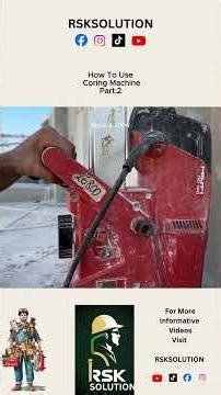 How to use coring machine Part:2 #rsksolution #home #plumbingtime #electricalengineering #malta
