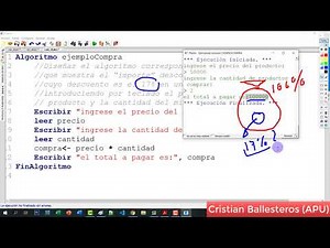 calcular el descuento de una compra en Pseint Algoritmo
