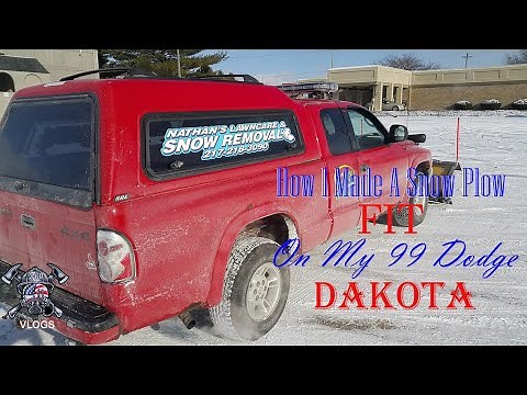 How I Made a Meyer Snow Plow Fit My 99 Dodge Dakota 4x4