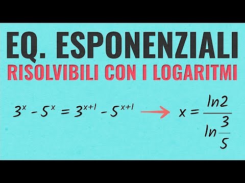 Equazioni Esponenziali Risolubili coi Logaritmi