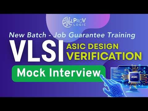 VLSI Mock Interview - Every weekend Mock interview series