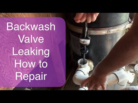 Backwash valve is draining the pool