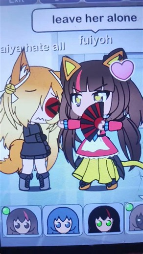 haiya hate all Vs fuiyoh love all #haiya_hate_all #uncleroger #gacha