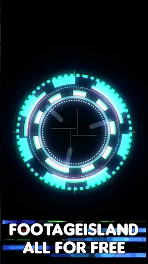 Futuristic HUD Circular Interface Animation – Sci Fi Target Screen #vfx