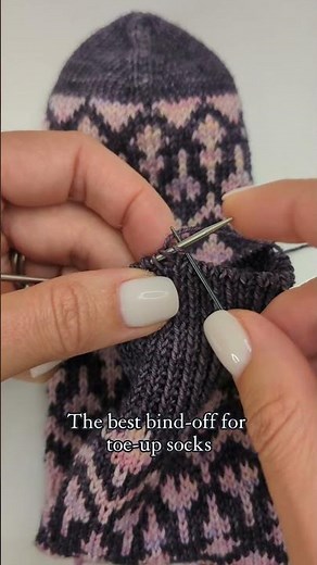 The best bind-off for toe-up socks in my humble opinion