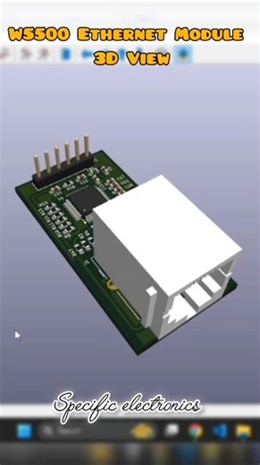 Ethernet Module Design W5500 designed in Kicad