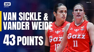 19K views · 98 reactions | SOLID VAN-DEM 諾 Brooke Van Sickle and Lindsey Vander Weide combine for big 43 points to power the Petro Gazz Angels against the Capital1 Solar Spikers in their Pool D showdown at the 2025 PVL Reinforced Conference. #PVL2025 #TheHeartofVolleyball | One Sports | Facebook