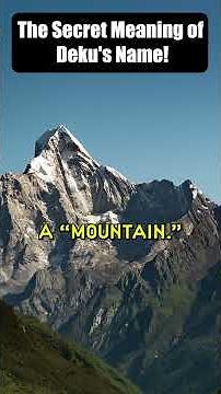 The Secret Meaning of Deku's Name! #MHA