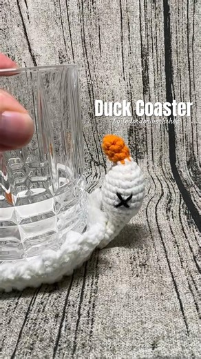 Crochet duck coaster | todordorworkshop