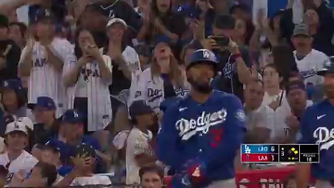 ドジャース3回に10得点💥ドジャース10-1エンゼルス3回にテオスカーの本塁打や大谷翔平のタイムリー、7四球、3押し出しなどで10得点を挙げる！🎥@Dodgers #ドジャース