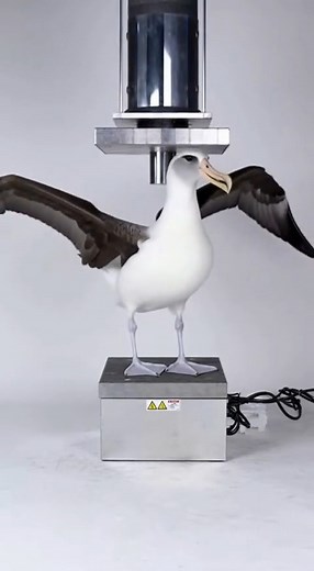 Laysan Albatross Under Hydraulic Press hydraulicpress satisfying asmr amazing asmrvideo asmrsounds trending 1million | Wild Press Studio