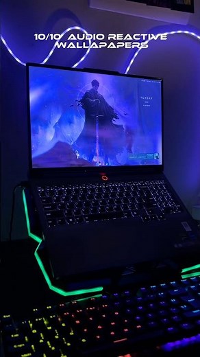 Cool Audio Reactive wallpapers for your Setup #sudhishharidasan #gaming #gamingsetup