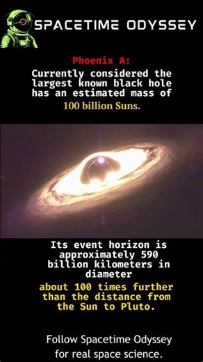 Phoenix A Is So Massive It Shouldn't Even Exist #blackhole #cosmos