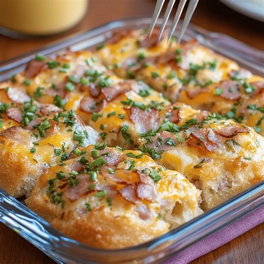 Crescent Roll Breakfast Casserole: A Cozy Weekend Favorite Ingredients 2 cans Crescent dough 8 oz Cream cheese softened 6 large Eggs 1 cup Milk Full Recipe in Coʍmеոτ | Grandma's recipes