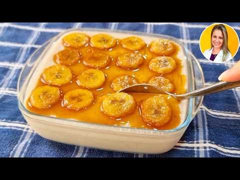 Só 3 INGREDIENTES, SEM AÇÚCAR e SEM FORNO - Delicia Rápida, Fácil e Saudável