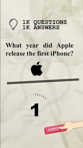 What year did Apple release the first iPhone?