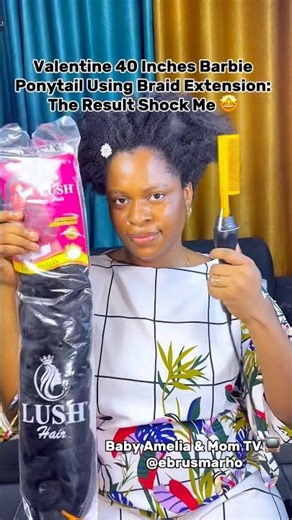 Elegant Luxury Barbie Ponytail Using Braids Extension 😱🤩❤️‍🔥