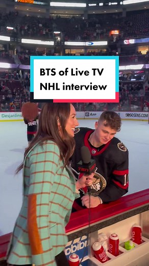 Behind the Scenes of NHL Ice Level Interviews