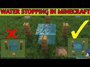 Minecraft | How to stop 🛑 water 🌊 in Minecraft 😱 || ‪@TechnoGamerzOfficial‬