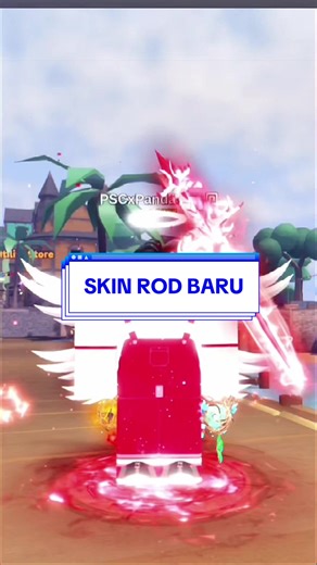 Riview Efek Skin Rod Crimson Retribution dan Emote Gacor Kang di Update Fish It Terbaru. #fishit