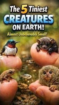 5 World's Smallest Creatures You Won't Believe Actually Exist! #facts #science #fypシ #viral #shorts