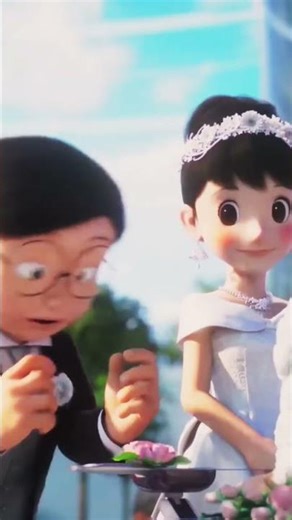 😱 Nobita Marriage To Shizuka #Doraemon #Shocking #AnimeReels #ViralShorts #fyp