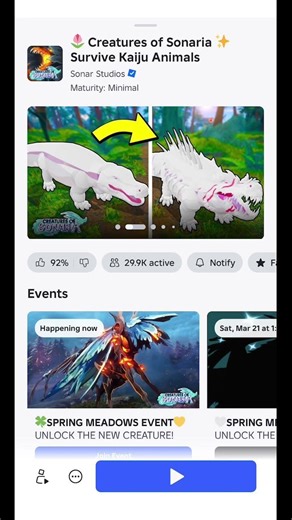 CREATURES OF SONARIA | Spring Meadows Event & New Kaiju Evolution! 🦎🌸 #roblox