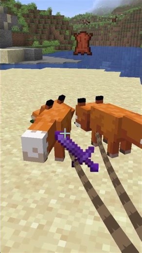 HOW TO TAKE ITEMS FROM FOXES in Minecraft?!