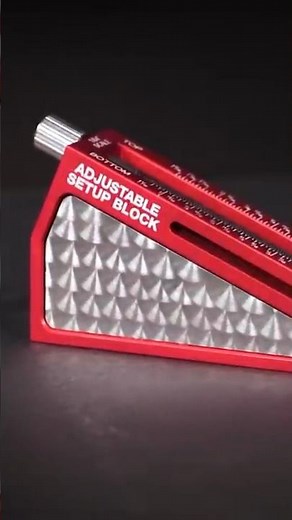 Dial in your blade and bit heights to the perfect setting using the Adjustable Setup Block