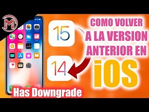 ✅⬇️COMO VOLVER A LA VERSION ANTERIOR DE IOS EN IPHONE| DOWNGRADE EN IPHONE IOS 15 ⬇️ IOS 14.8 2021😱