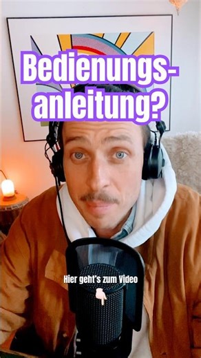 Ja, es gibt sie! Die Bedienungsanleitung für dein persönliches Design.