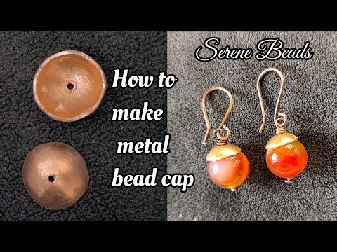 How to make your own bead cap | Metal bead cap | Bead cap making tutorial |